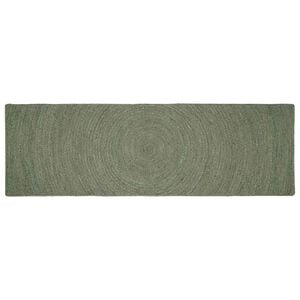 vidaXL Omr&aring;detepper Olivengr&oslash;nn 80 x 200 cm Jute