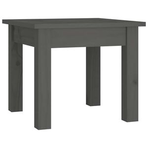 vidaXL Salongbord gr&aring; 35x35x30 cm heltre furu