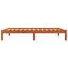 vidaXL Sengeramme uten madrass voksbrun 75x190 cm heltre furu
