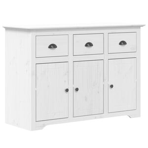vidaXL Garderobe BODO hvit 115,5x44x80 cm heltre furu