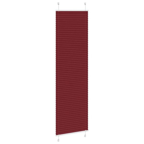 vidaXL Pliss&eacute;gardin Bordeaux R&oslash;d 60x200 cm Stoff Bredde 59,4 cm