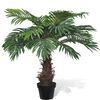 vidaXL Naturtro kunstig konglepalme med potte 80 cm