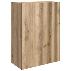 vidaXL Vegghengt skap 66 x 34,5 x 90 cm Konstruert tre Artisan eik