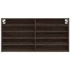 vidaXL Hyller brun eik 100x8,5x50 cm konstruert tre