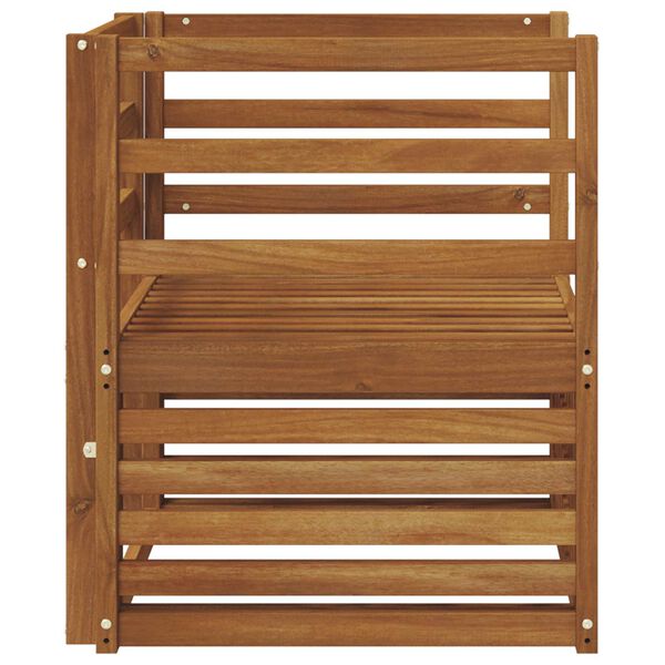 vidaXL Utend&oslash;rs sofa-sett Naturlig 67 x 63 x 73 cm Solid akasietre