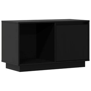 vidaXL TV-benk svart 74x35x44 cm heltre furu