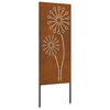 vidaXL Hageprivat skjerm Fretwork Rusten 50 x 140 cm Cortenst&aring;l