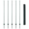 vidaXL Gjerde med stolpe gr&oslash;nn 1,5 x 10 m St&aring;l og PVC