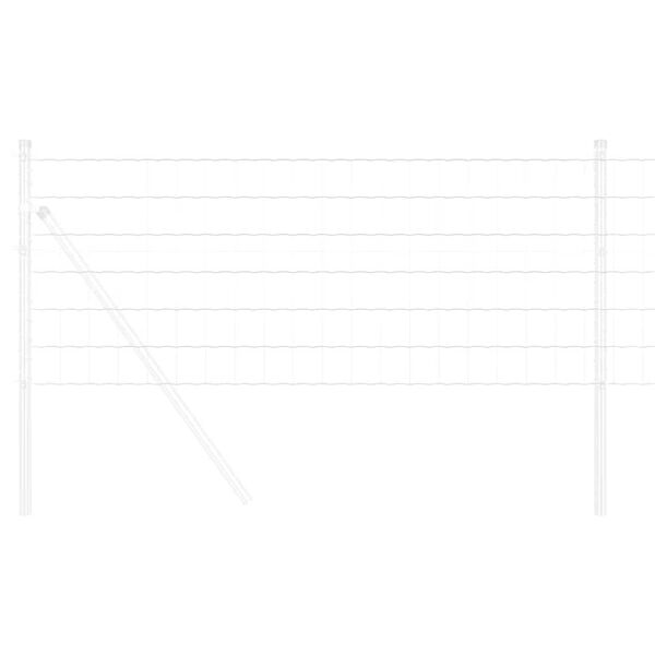 vidaXL Euro gjerde sølv 0.8 x 10 m Varmegalvanisert jern