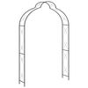vidaXL Hagebue svart 150x34x240 cm jern