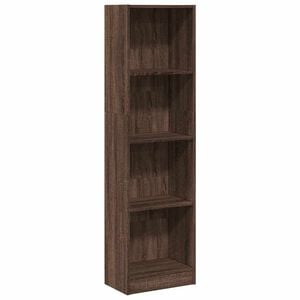 vidaXL Bokhylle brun eik 40x24x143 cm konstruert tre