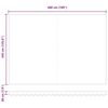 vidaXL Innvendbar Markise Flerfarget 500 &times; 350 cm stoff