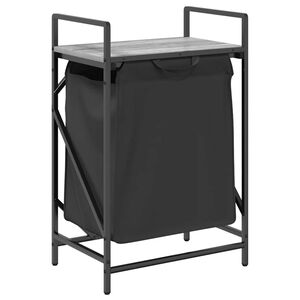 vidaXL skittent&oslash;yskurv 1 rom med hylle gr&aring; eik