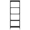 vidaXL Bokhylle 5 etasjer svart 59x35x171 cm konstruert tre