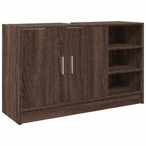 vidaXL Servantskap brun eik 90x29x55 cm konstruert tre
