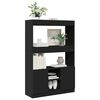 vidaXL Highboard svart 92x33x140 cm konstruert tre