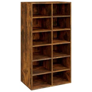 vidaXL Skohylle sonoma eik 54x34x100,5 cm konstruert tre