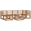vidaXL Utend&oslash;rs sofa-sett 7 pcs Naturlig Solid akasietre