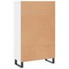 vidaXL Highboard hvit 69,5x31x115 cm konstruert tre