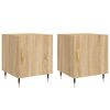 vidaXL Nattbord 2 stk sonoma eik 40x40x50 cm konstruert tre