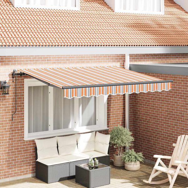 vidaXL Innvendbar Markise Flerfarget 350 x 200 cm stoff