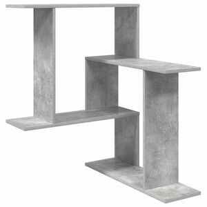 vidaXL Vegghylle Betonggr&aring; 67 x 67 x 87 cm Konstruert tre