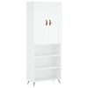 vidaXL Highboard hvit 69,5x34x180 cm konstruert tre