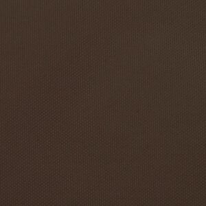 vidaXL Solseil oxfordstoff trekantet 3x3x3 m brun