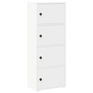 vidaXL Bokhylle hvit 40x24x102 cm konstruert tre