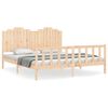 vidaXL Sengeramme med hodegavl 180x200 cm heltre