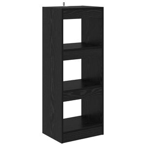 vidaXL Bokskap 3 niv&aring;er 37 x 30 x 103 cm Konstruert tre Svart eik