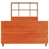 vidaXL Sengeramme uten madrass voksbrun 90x190 cm heltre furu