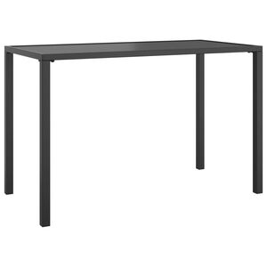 vidaXL Hagebord antrasitt 110x54x70 cm st&aring;l