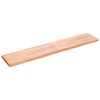 vidaXL Bordplate lysebrun 200x40x(2-6)cm behandlet heltre naturlig