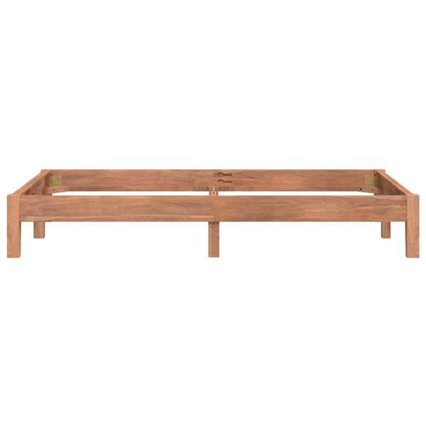 vidaXL Sengeramme heltre teak 120x200 cm