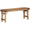 vidaXL benk Naturlig 110 x 35 x 46 cm Gjenbrukt Gammel Tre