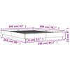 vidaXL Sengeramme hvit 160x200 cm konstruert tre