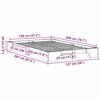 vidaXL Sengestamme Vokset Brun 120 x 200 cm Massiv furu