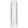 vidaXL Gabionkurv buet 200x50x180/200 cm galvanisert jern