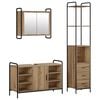 vidaXL Baderomsskapsett 3 stk. Artisan eik 40 x 36 x 200,5 cm