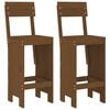 vidaXL Barkrakker 2 stk honningbrun 40x48,5x115,5 cm heltre furu