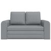 vidaXL Sammenleggbar Sofa seng Lysegr&aring; 148 x 71 x 83 cm stoff