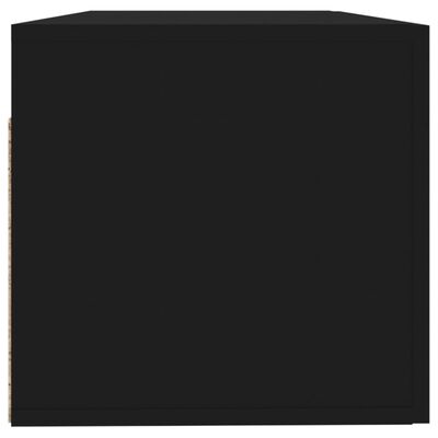 vidaXL Veggskap svart 100x36,5x35 cm konstruert tre