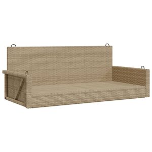 vidaXL Huskebenk beige 119x56x48 cm polyrotting
