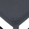 vidaXL Hagesofa Set med pute Svart Aluminium