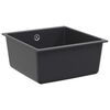 vidaXL Enkel oppvaskkum Granitt 43 x 46 x 20 cm grafitt