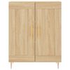 vidaXL Highboard sonoma eik 69,5x34x180 cm konstruert tre