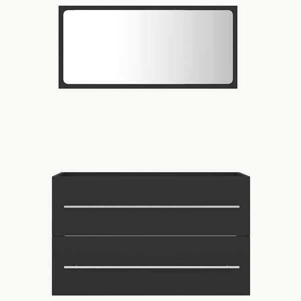 vidaXL Baderomsm&oslash;bler 2 stk gr&aring; sponplate