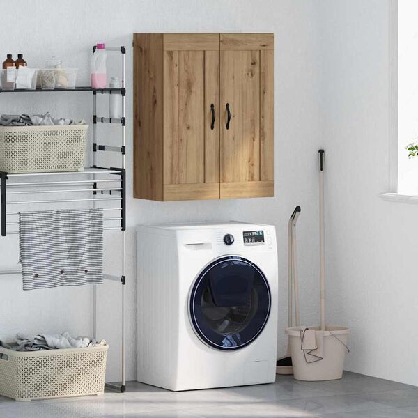 vidaXL Veggskap Artisan Eik 69,5 x 34 x 90 cm Konstruert tre