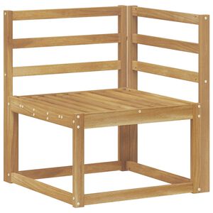 vidaXL Ute Hj&oslash;rnesofa Solid akasietre Hvit 63 x 63 x 73 cm